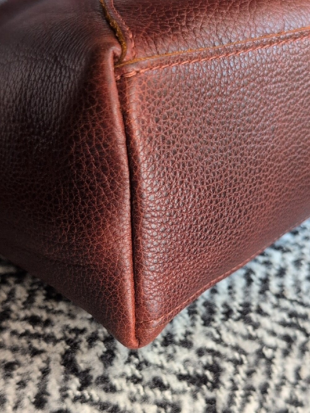 Portland Leather Nutmeg Large Naomi Shoulder Bag Euc - Picture 6 of 13